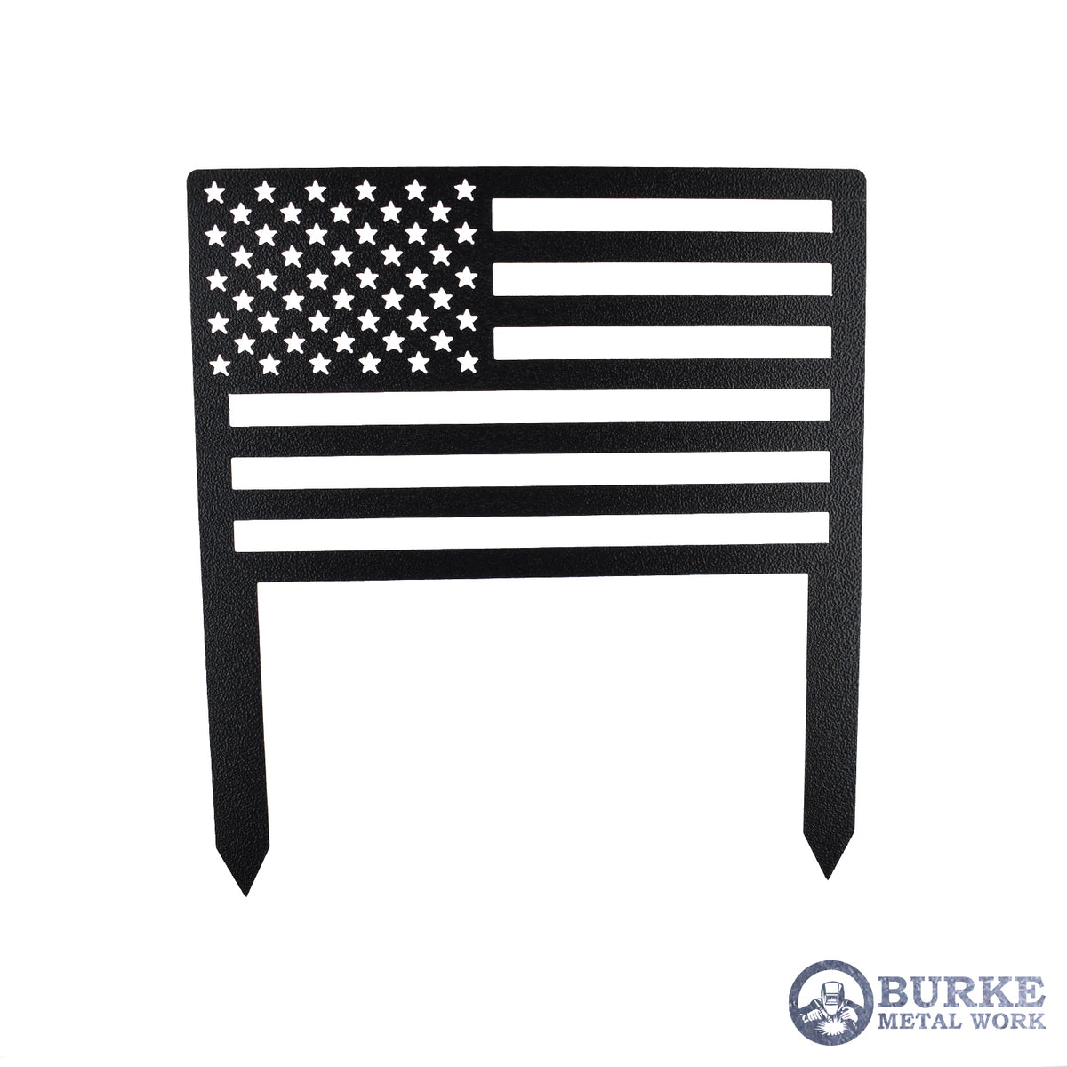 Burke Metal Work American Flag Metal Yard Sign